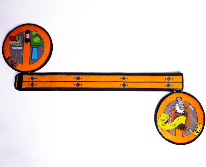 Hot Wheels Tara Toy: ZipBin Wheelie Track Pack - Se despliega en un...