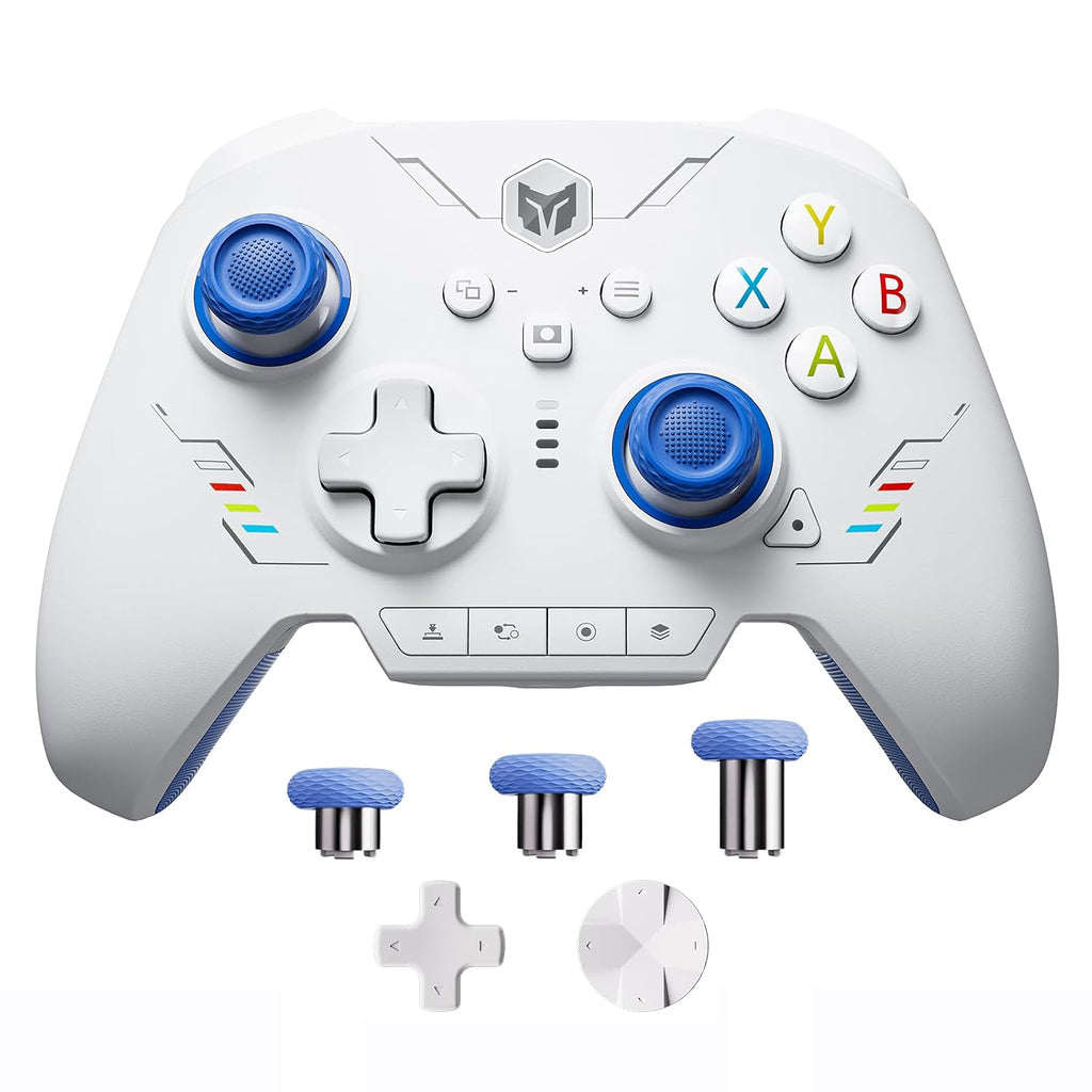 Black Shark BIGBIG WON Rainbow 2 SE Controlador inalámbrico para PC/Switch/Android/iOS - Control de movimiento, disparador de efecto Hall, ADC de 12 bits, 3 juegos de joysticks, D-pad de 4 y 8 vías