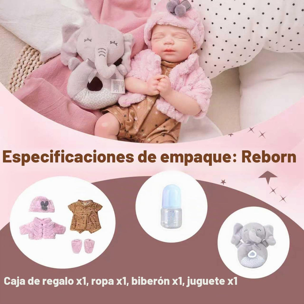 Muñeca de bebé de silicona completa, muñeca de bebé Reborn de