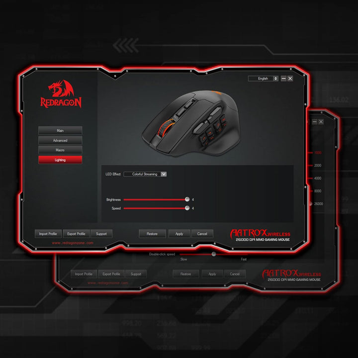 Redragon M811 PRO Mouse para juegos MMO inalámbrico, 15 botones pro...