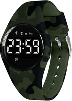 Relojes para niños y niñas, reloj deportivo digital con contador de pasos, podómetro, alarma de vibración, sin aplicación, impermeable, rastreador de fitness, reloj para niños, niñas, adolescentes