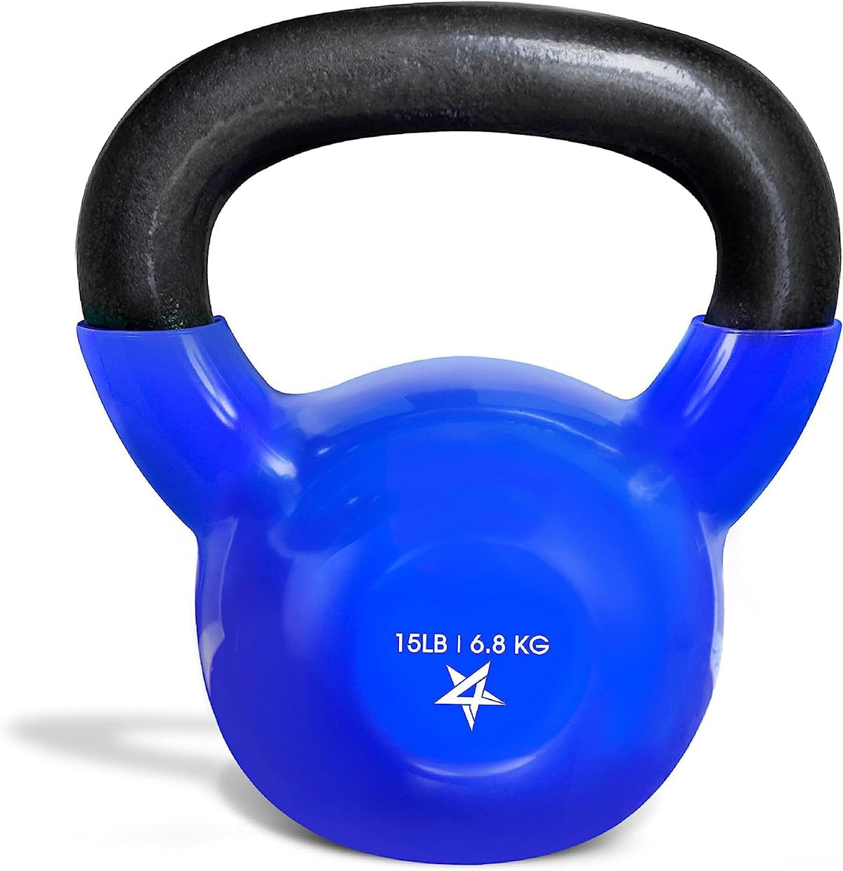 Yes4All Pesa rusa, pesas rusas de hierro fundido con revestimiento de vinilo de 5-100 LB para entrenamiento de fuerza para ejercicios de gimnasio en casa, fitness, equipo de entrenamiento de cuerpo