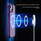 SKYLMW – Funda compatible con iPhone 15 con soporte magnético invisible tipo anillo, funda translúcida de grado militar para iPhone 15 de 6.1 pulgadas [compatible con MagSafe] [excelente sensación de