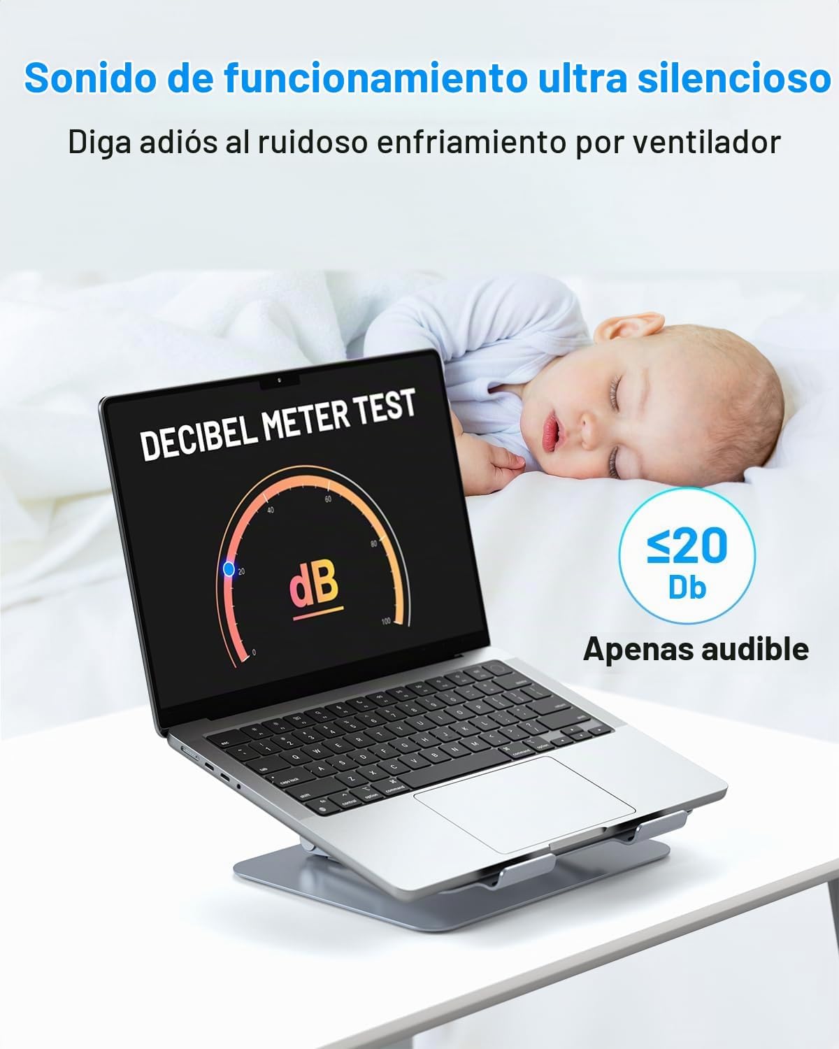 METFUT Soporte de refrigeración para laptop con enfriador termoeléc...