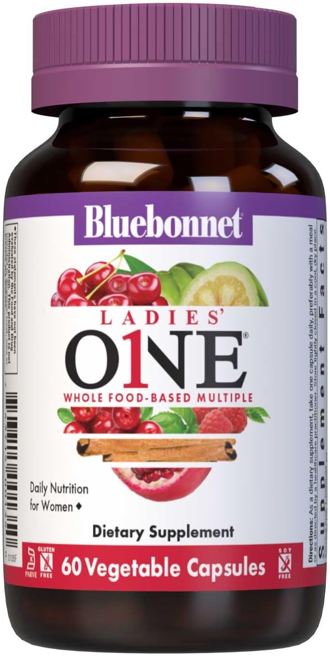 BlueBonnet Nutrition Ladies One Vegetal Capsule, Whole Food Multipl...