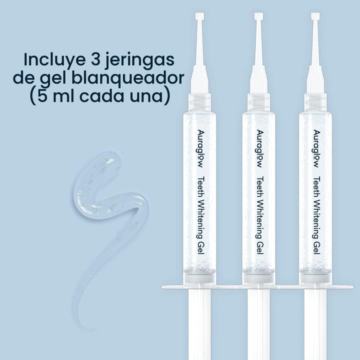 Gel blanqueador Auraglow, jeringa paquete de relleno, 44% Peróxido...
