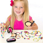 GILI Pop Beads - Kit de fabricación de joyas para niñas de 3, 4, 5, 6, 7, 8 años, juguetes de artes y manualidades para niños de 4 a 8 años, collar, pulsera, creatividad, juego de broches a presión,