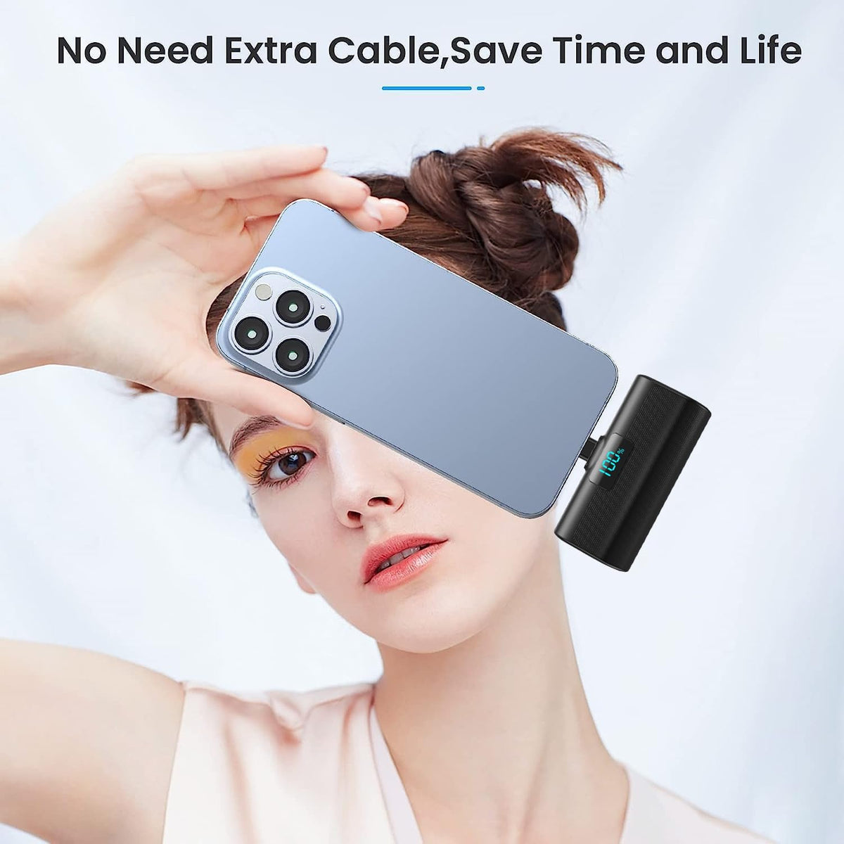 Cargador portátil mini para iPhone 17\/16, Batería externa PD USB C...