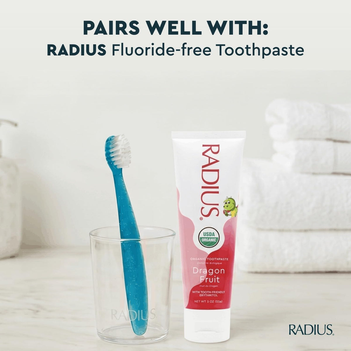 RADIUS Totz - Cepillo de dientes extrasuave sin BPA y aceptado por...