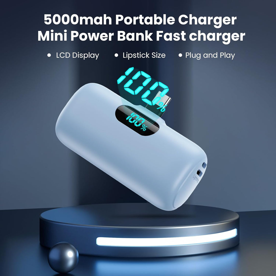 [Paquete de 2] Mini Cargador Portátil 5000mAh Banco de Energía, Ene...