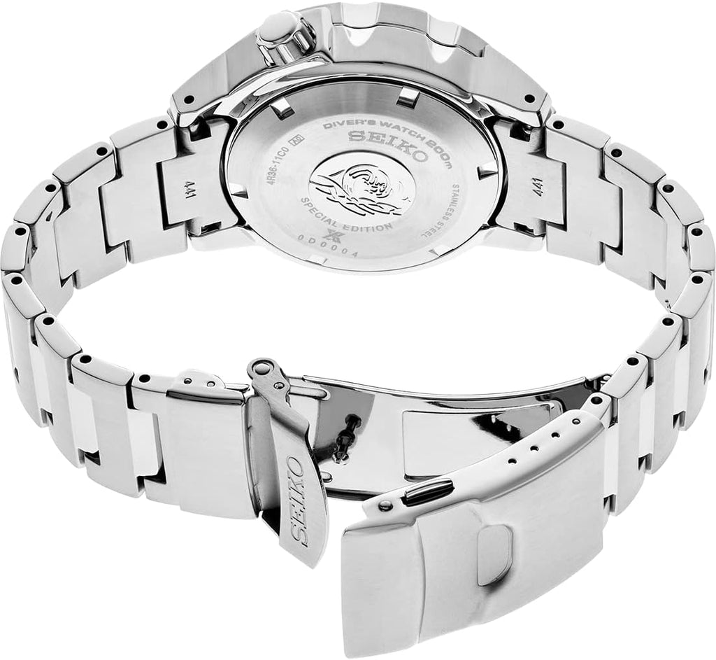 Seiko Reloj híbrido de buceo para hombre - Prospex - Solar, con esfera negra, caja ligera y función de cronómetro, resistente al agua a 200 m