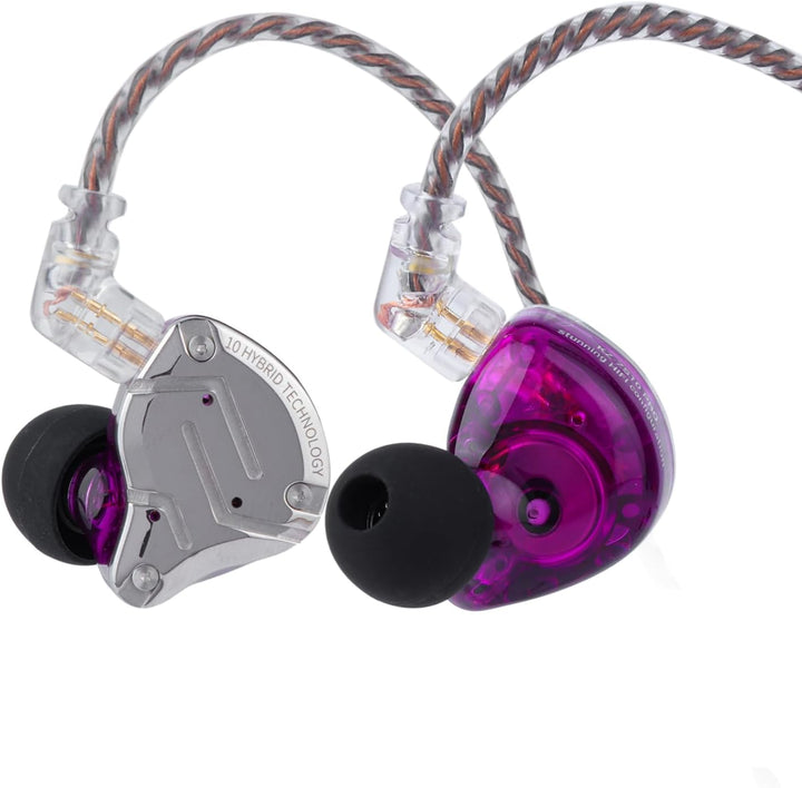 Linsoul KZ ZS10 Pro, 4BA+1DD, 5 controladores en auriculares intrau...