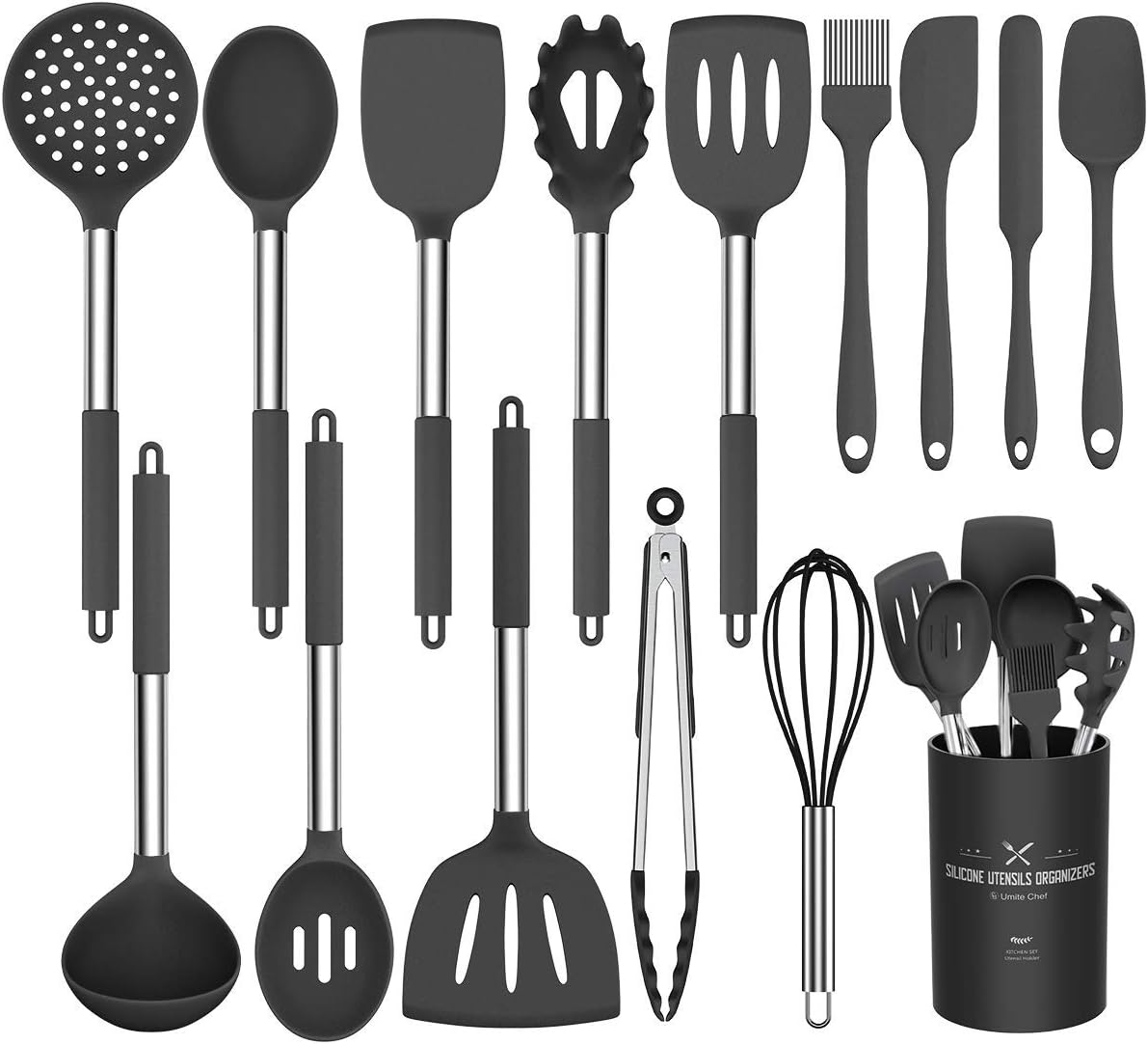 Umite Chef Juego de utensilios de cocina, 15 utensilios de cocina de