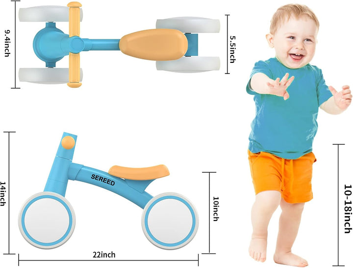 SEREED - Bicicleta de equilibrio para bebés de 1 año, niños y niñas...