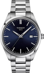 Tissot PR 100, cuarzo suizo, 1.575 en, esfera azul, reloj para hombre