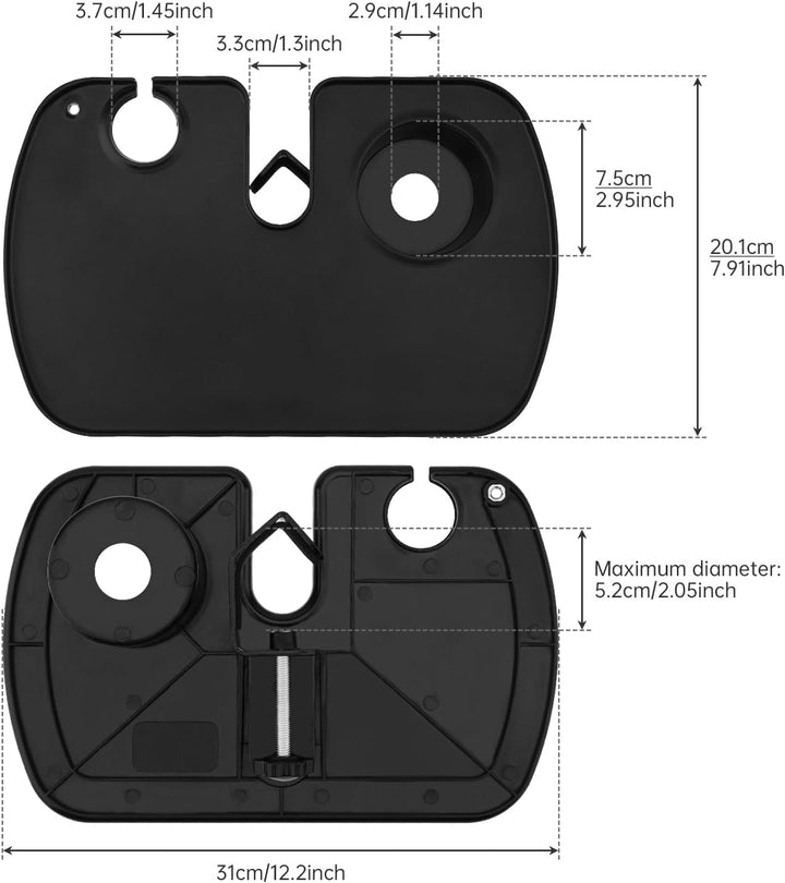 Lifexciting Bandeja de soporte para micrófono con soporte para micr...
