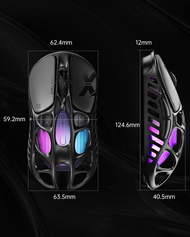 GravaStar Mercury X Pro ratón inalámbrico para juegos, viene con do...