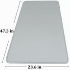 Alfombrilla de mouse grande extendida para juegos con bordes cosidos, 47.3