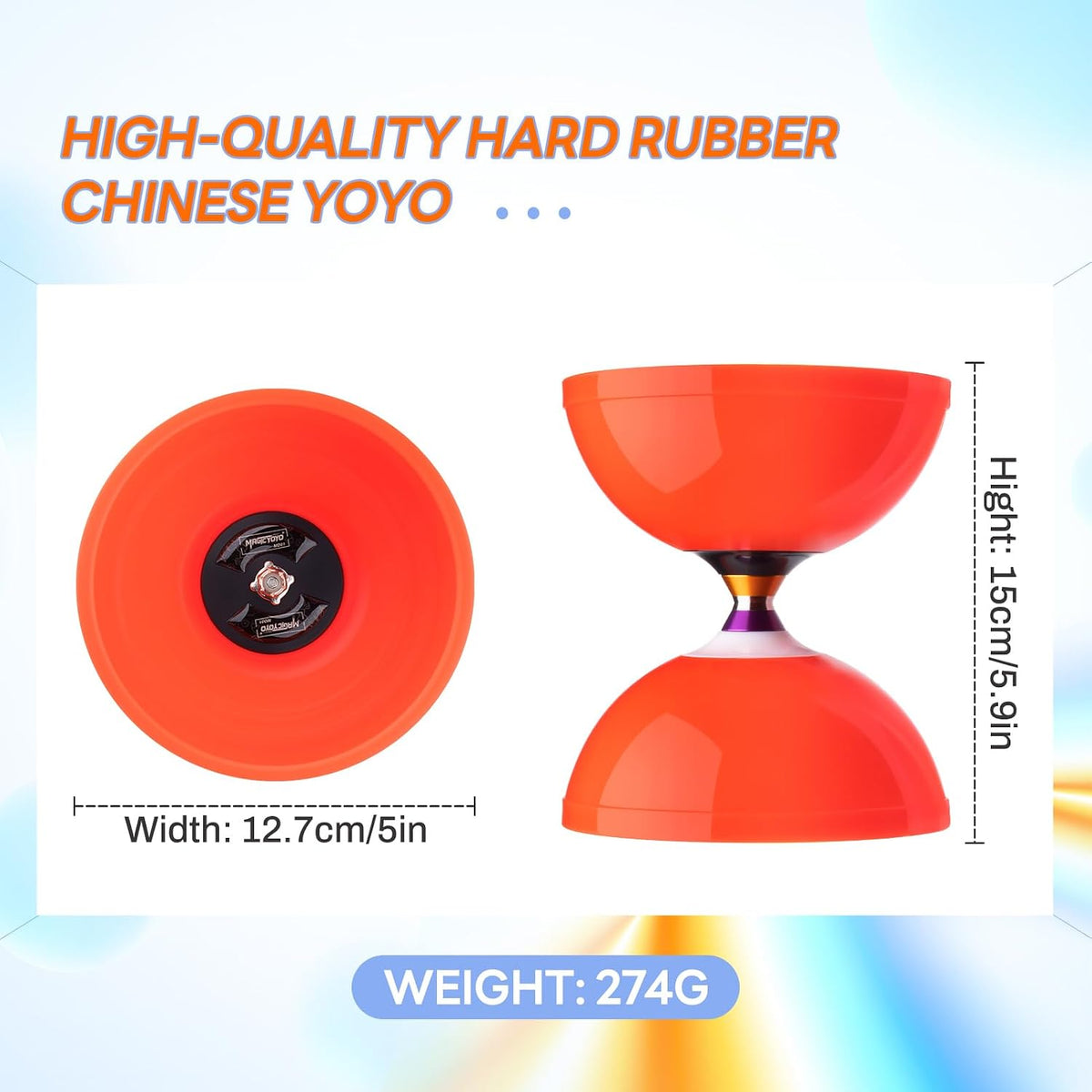Diabolo Yoyo Pro Triple Cojinete Chino Yoyo, 5 "Chino Yoyo Diábolo Juguete