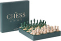 Set de Ajedrez Classic Green de Printworks - Piezas de Madera y Tablero de Acrílico