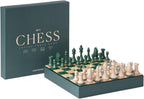 Set de Ajedrez Classic Green de Printworks - Piezas de Madera y Tablero de Acrílico