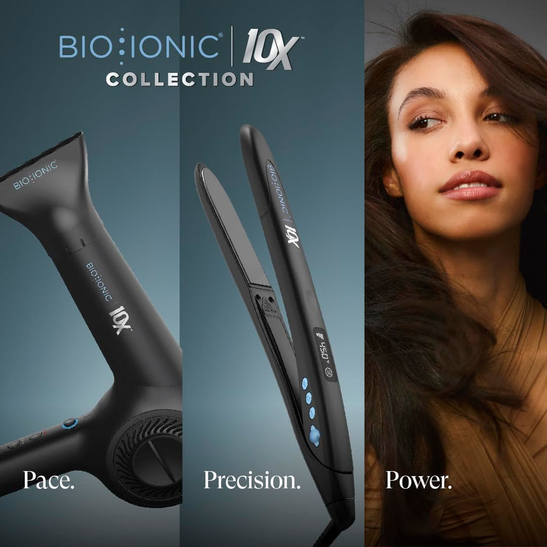 Bio Ionic 10X Plancha Alisadora, Plancha para el Cabello con Placas...