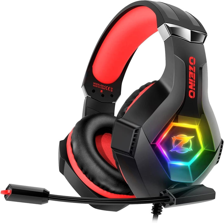 Ozeino Auriculares para juegos para PC, PS4, PS5, auriculares Xbox...