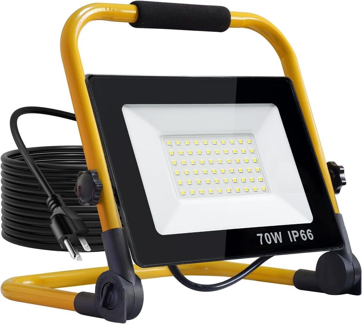 Luces de trabajo LED con soporte, luz de trabajo ajustable (1 cabezal