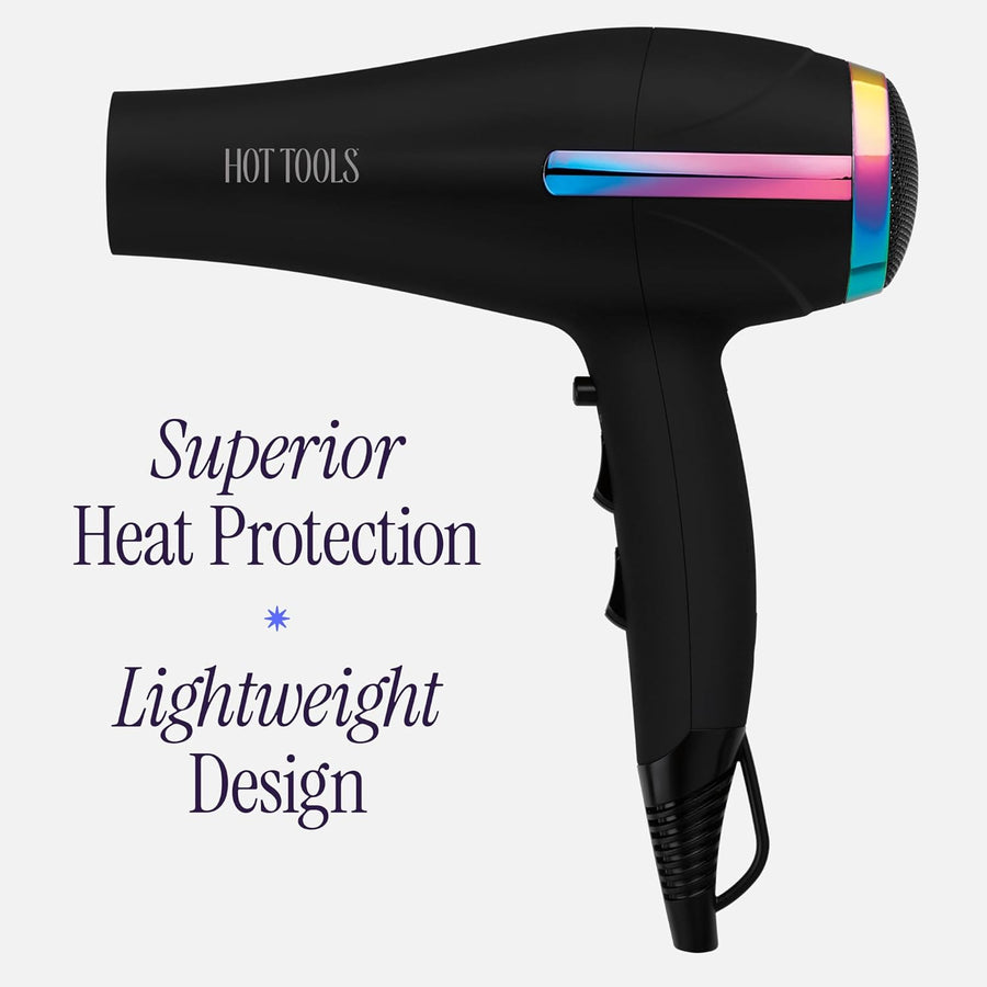 HOT TOOLS Secador de pelo profesional de cerámica arcoíris \u2013 S...