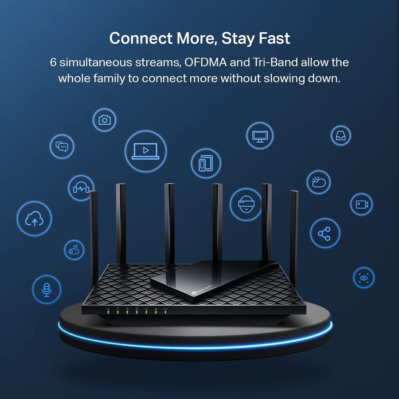 TP-Link AXE5400 Tri-Band WiFi 6E Router (Archer AXE75) - Router de...