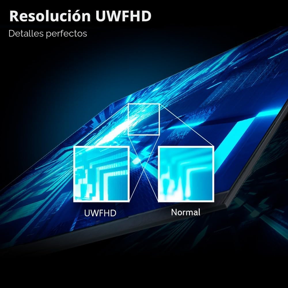 Acer Nitro Monitor Curvo para Juegos UWFHD 2560 x 1080 1800R de 29....