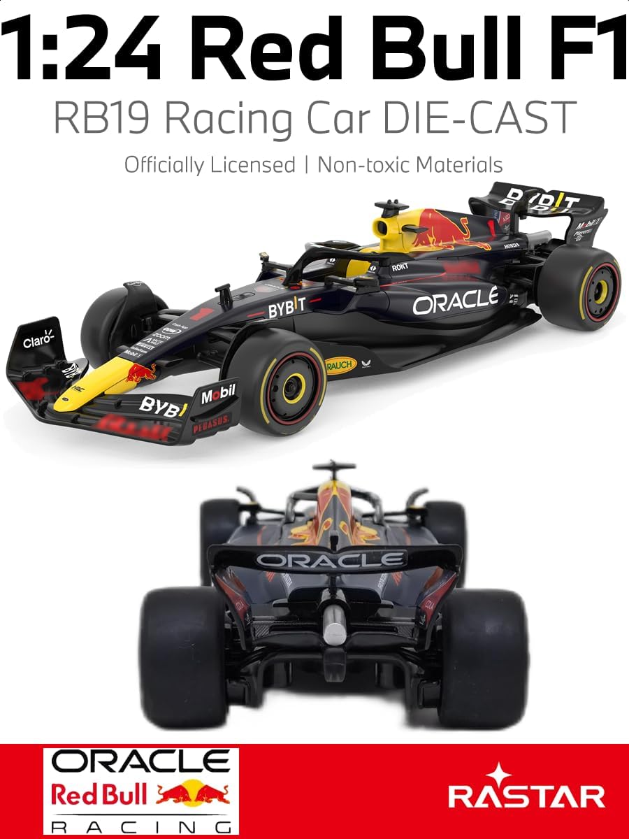 RASTAR 1/24 - Modelo de automóvil fundido a presión con licencia oficial para RedBull F1, azul oscuro