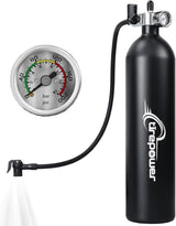 Ctrepower Tanque de aire para inflar neumáticos de bicicleta sin cá...