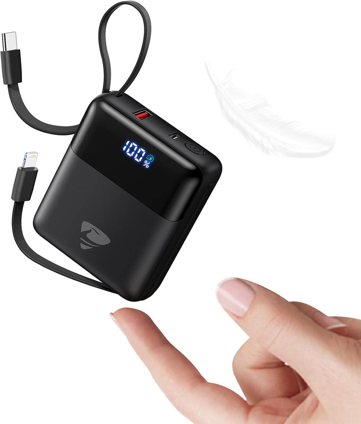Aioneus Cargador portátil de 10000 mAh, batería de 22.5 W, carga rá...
