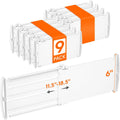 Lifewit Divisores de cajones de 6 pulgadas de alto, organizador de cajones
