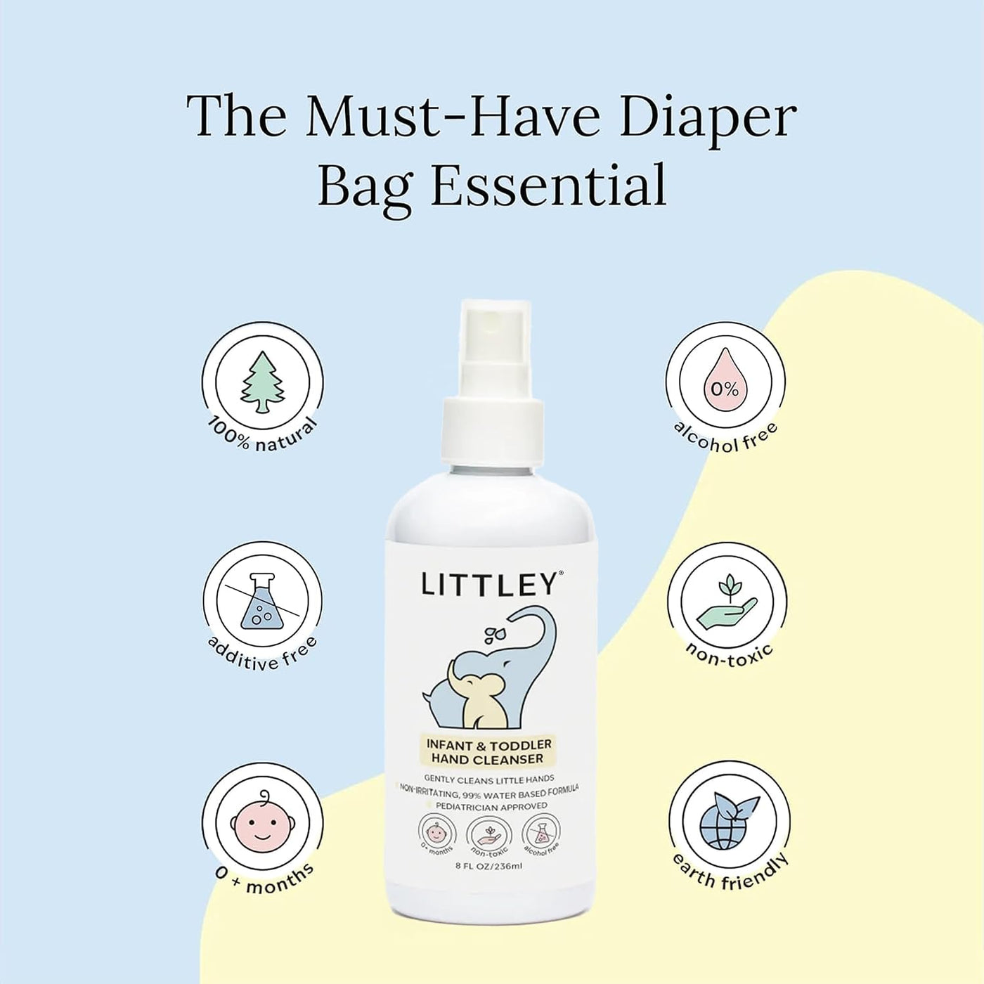 Think Smarter Products Littley - Limpiador de manos para bebés y ni...