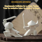 EAEMDY Figura de Samurái Figurilla Estatua de Guerrero Japonés Decoración para Mesa, Habitación, Soporte de Incienso para Quemador de Varillas Soporte de Varillas de Incienso, Decoración de Mascota de