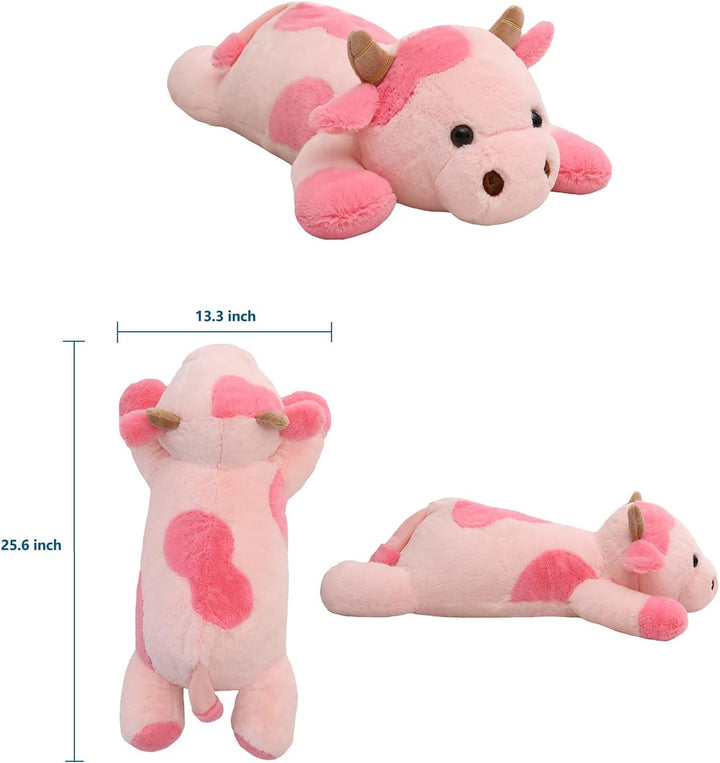 YESGIRL Animales de peluche con peso de vaca de 25.6 pulgadas, 5 li...