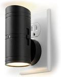 iHome Luz nocturna enchufable regulable bidireccional, brillo cálido, sensor inteligente, brillo ajustable