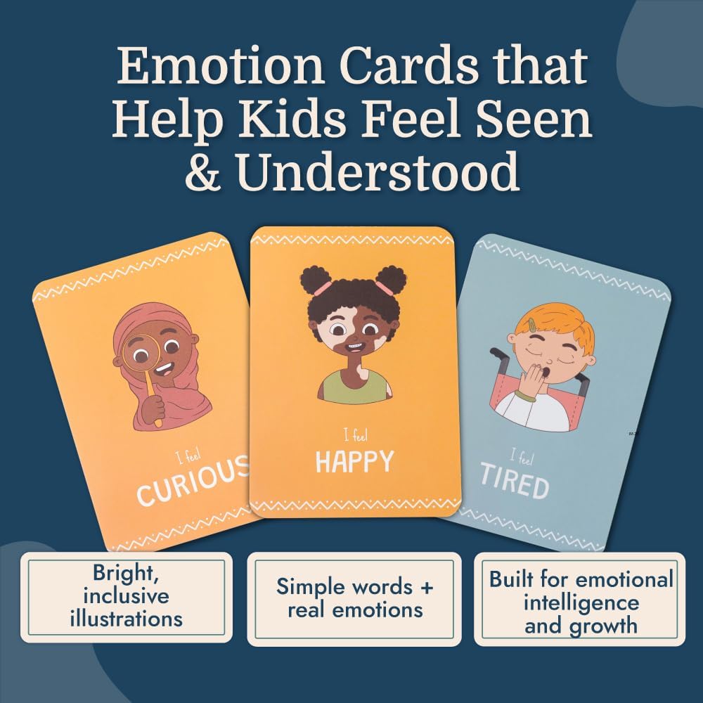 Samma Sati Tarjetas de emoción para niños 25 tarjetas de