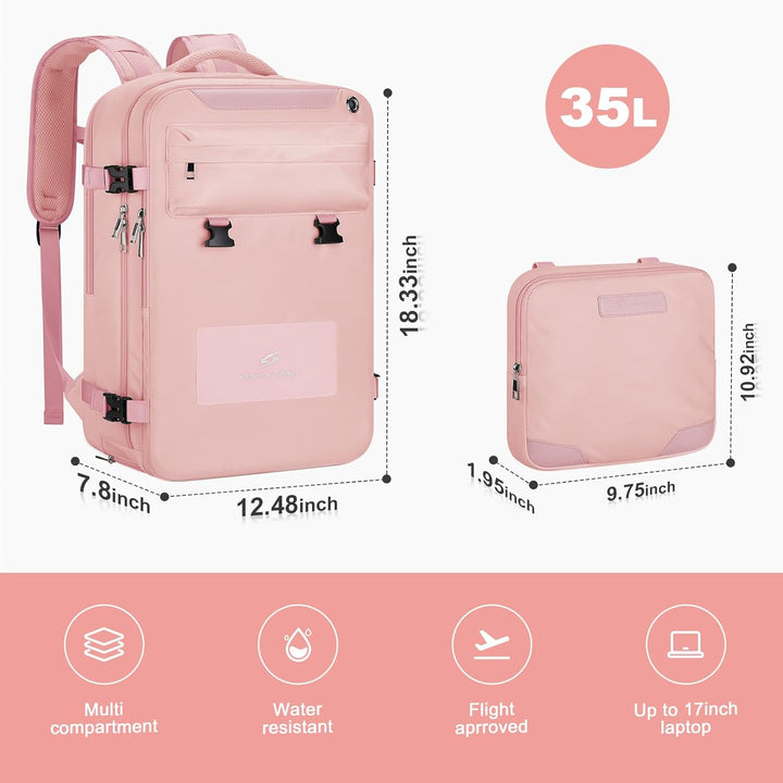 Maelstrom Mochila de viaje para mujeres y hombres, mochila para lap...