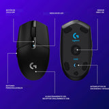 Logitech G 305 LIGHTSPEED - Mouse inalámbrico para juegos, sensor H...