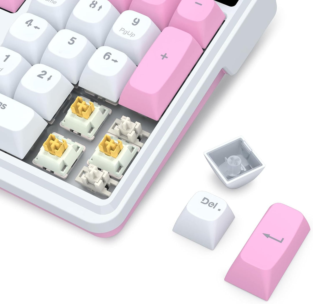 Redragon Teclado inalámbrico para juegos K762 con junta con pantall...