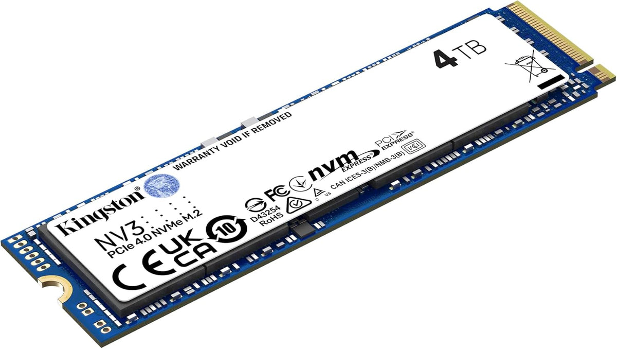 SSD Kingston NV3 4TB M.2 2280 NVMe | PCIe 4.0 generación 4x4 | Hast...
