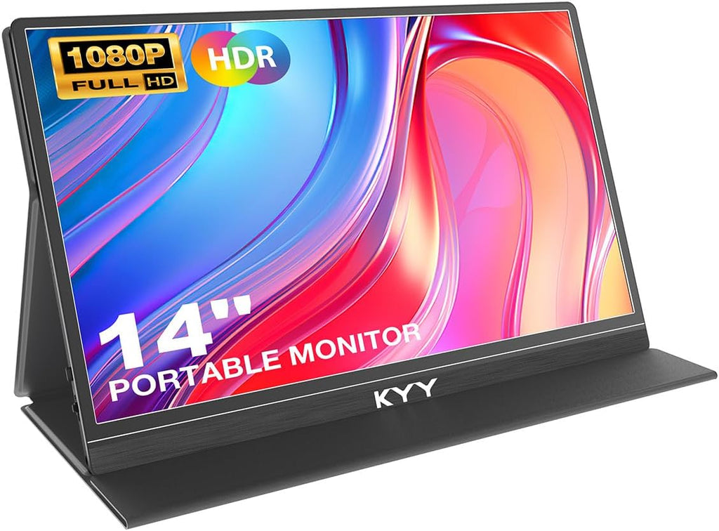 KYY - Monitor portátil para laptop, pantalla de computadora de viaj...