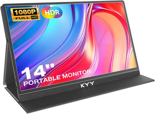 KYY - Monitor portátil para laptop, pantalla de computadora de viaj...