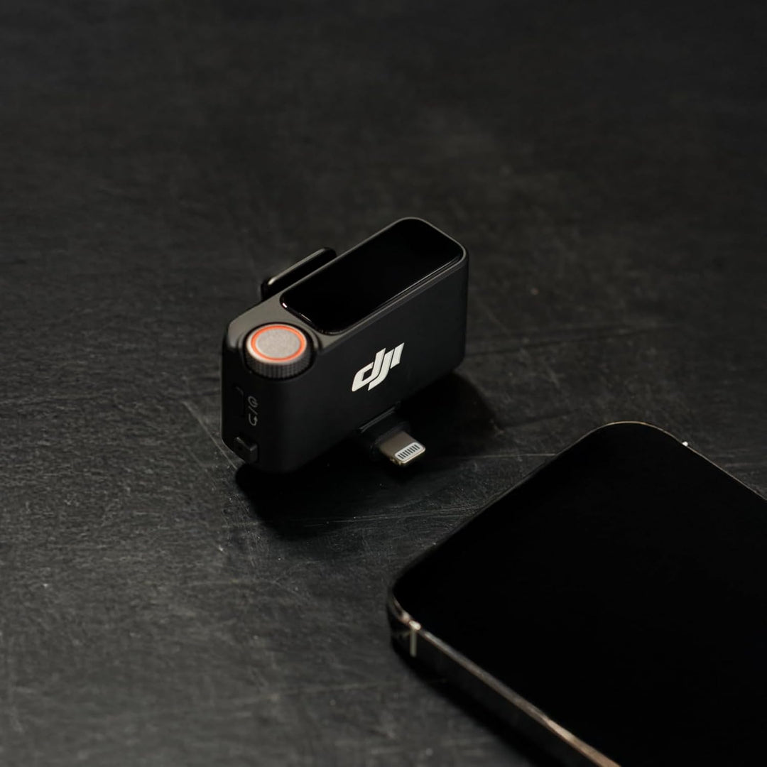 DJI Receptor de micrófono 3, mini micrófono inalámbrico para iPhone...