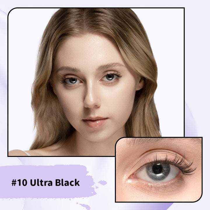 Kit de Pestañas Magnéticas Suaves con Aplicador, No.10 Ultra Negro...