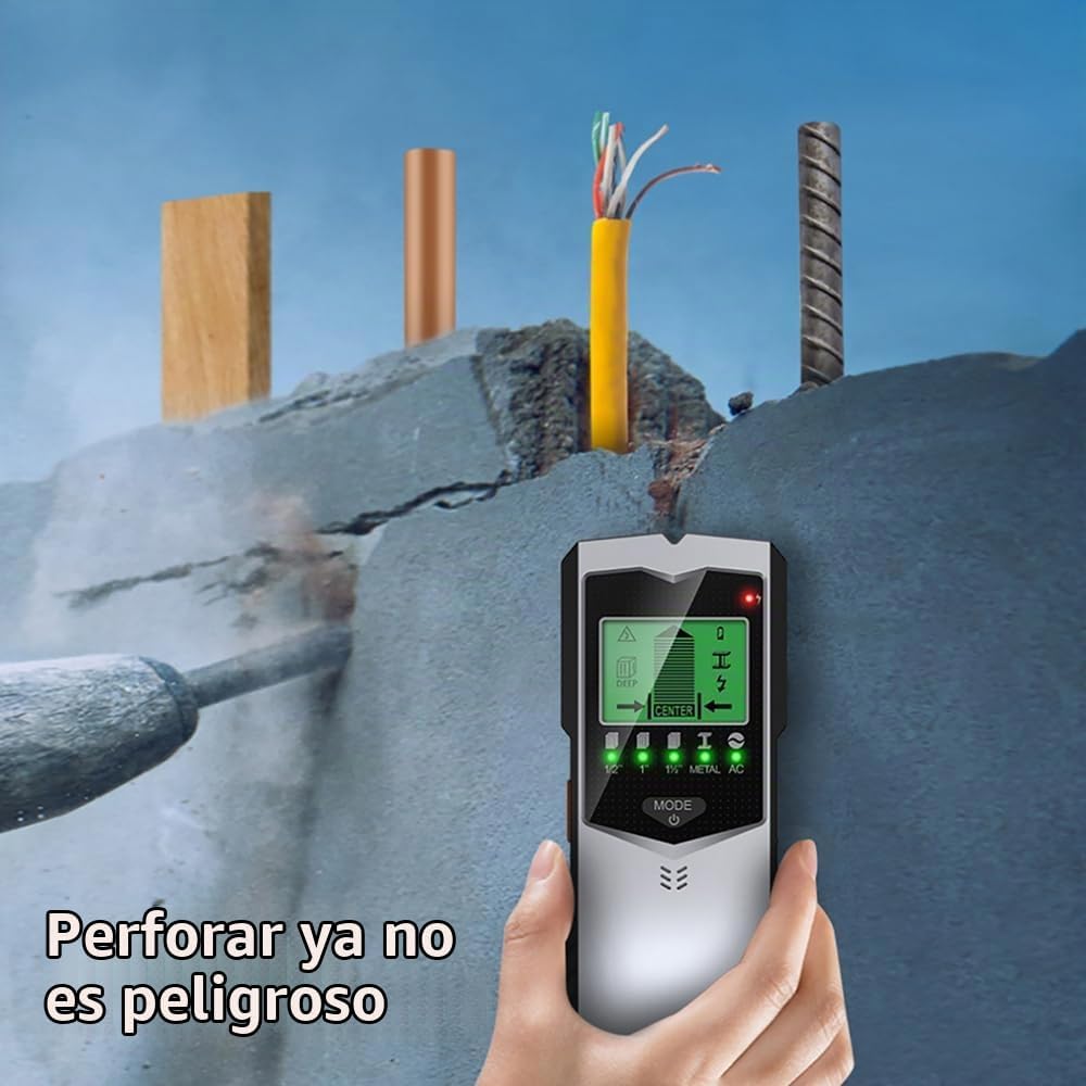 Escáner de pared con buscador de pernos, detector de pernos 5 en 1