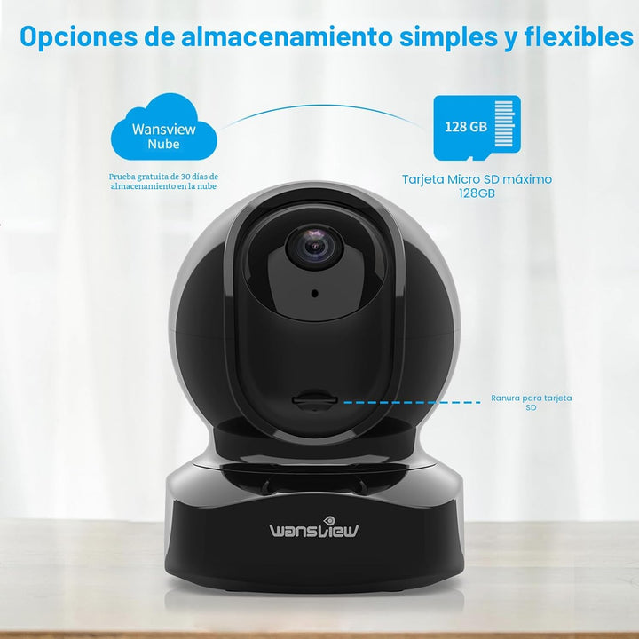 Wansview Cámara de seguridad inalámbrica 1080P HD Wansview, WiFi Ho...